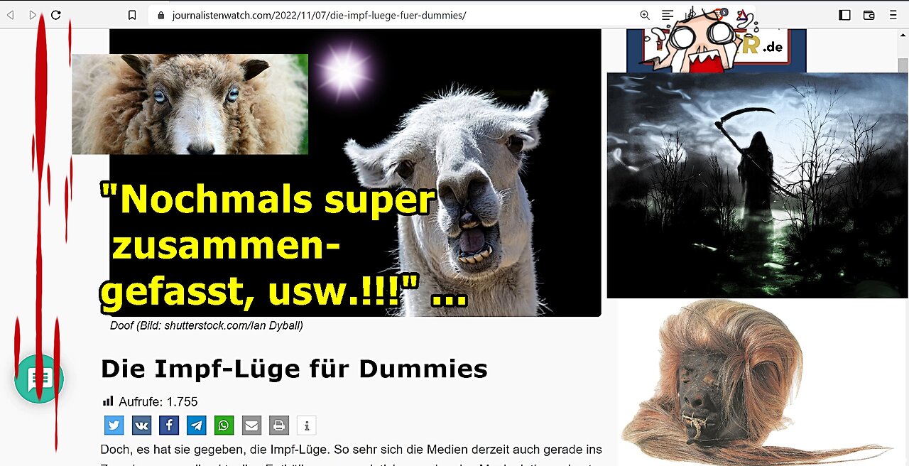 "Nochmals super zusammengefasst, usw.!!!" ...