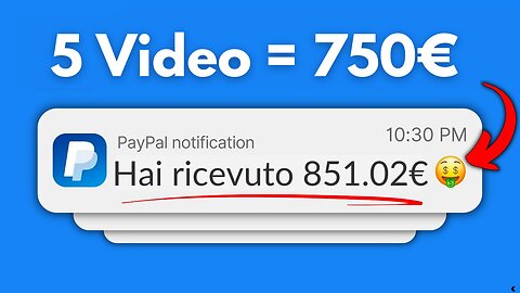 Questo Sito Ti Paga 750€ Per Ogni 5 Video - Come Fare Soldi Online 2023