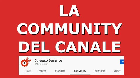 Nuovi tutorials - segui i miei post su Community - Spiegato Semplice!