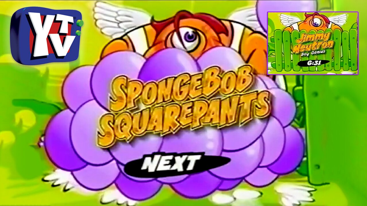 YTV BUMPER "Spongebob Squarepants & Jimmy Neutron" THE ZONE (2003)