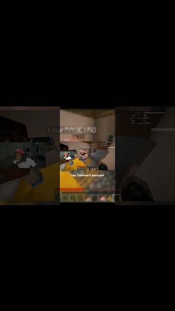 When the squad comes through and won't let you sleep. 😢 #shorts #minecraft #kaicenat