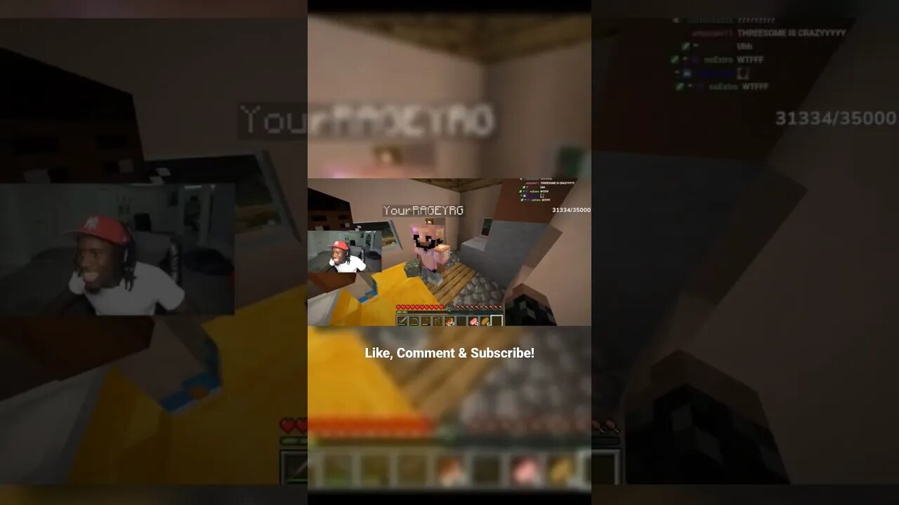 When the squad comes through and won't let you sleep. 😢 #shorts #minecraft #kaicenat