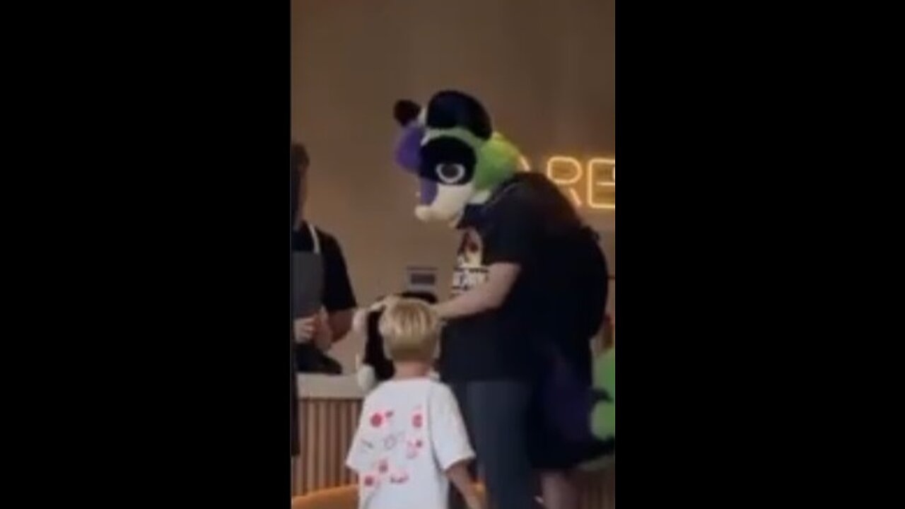 Furry Terrifies a Little Child!