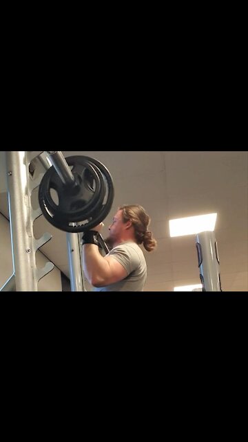 Last set of 5x2-3 55 Kgs Strict Paused Reps OVERHEAD PRESS