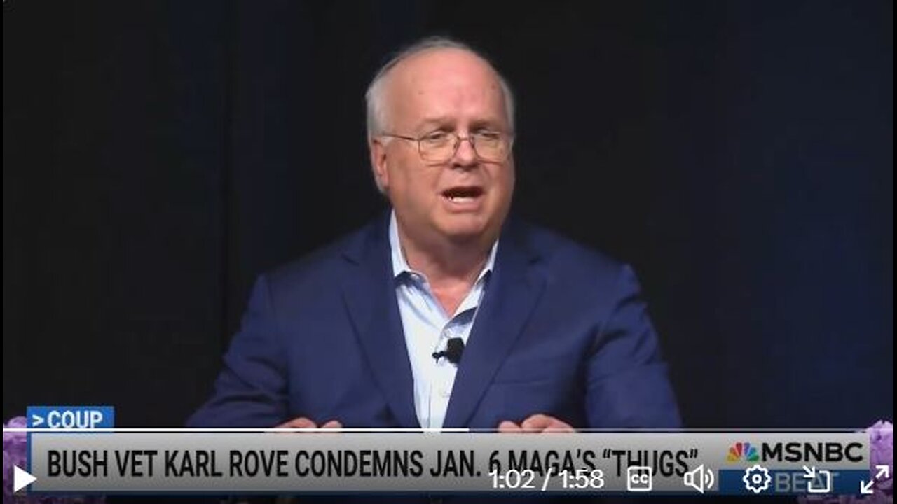 Karl Rove is so full of Sh&t, it is coming out his mouth and his nostrils.