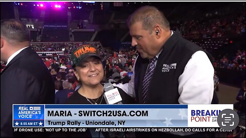 Interview with RAV at Trump Rally Uniondale,NY