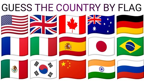 Guess the country by flag