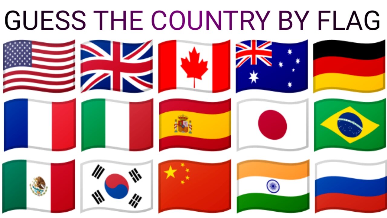 Guess the country by flag