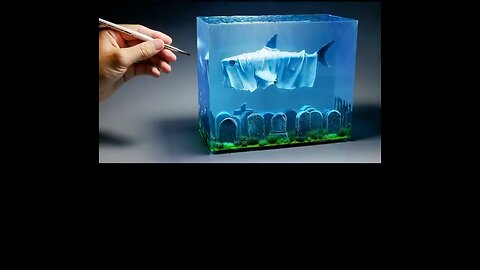 Artificial fish design 3d view