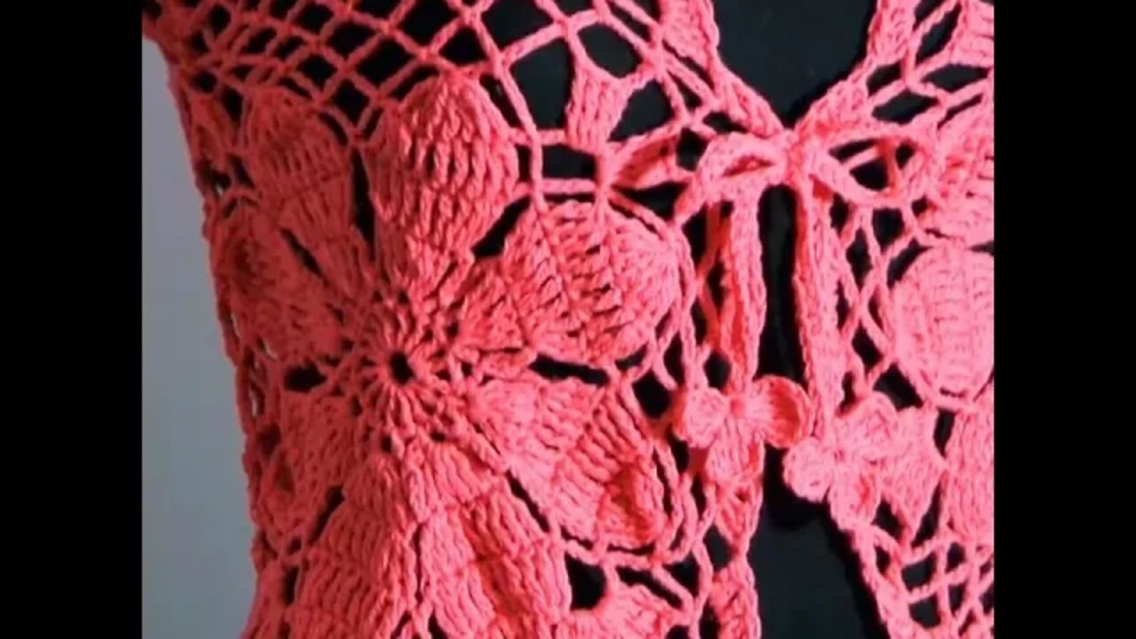 How to crochet bolero written pattern in description