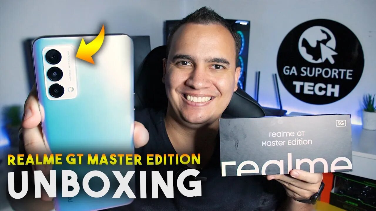 Realme GT Master Edition, com SNAPDRAGON 778G e SUPER CARREGADOR DE 65w - Unboxing e Detalhes