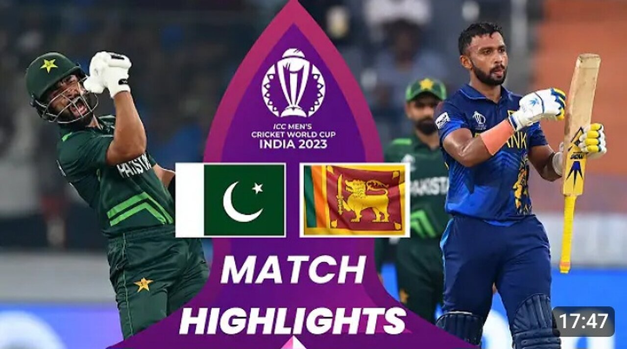 Pakistan vs Sri Lanka World Cup 2023 8th Match Highlights 2023