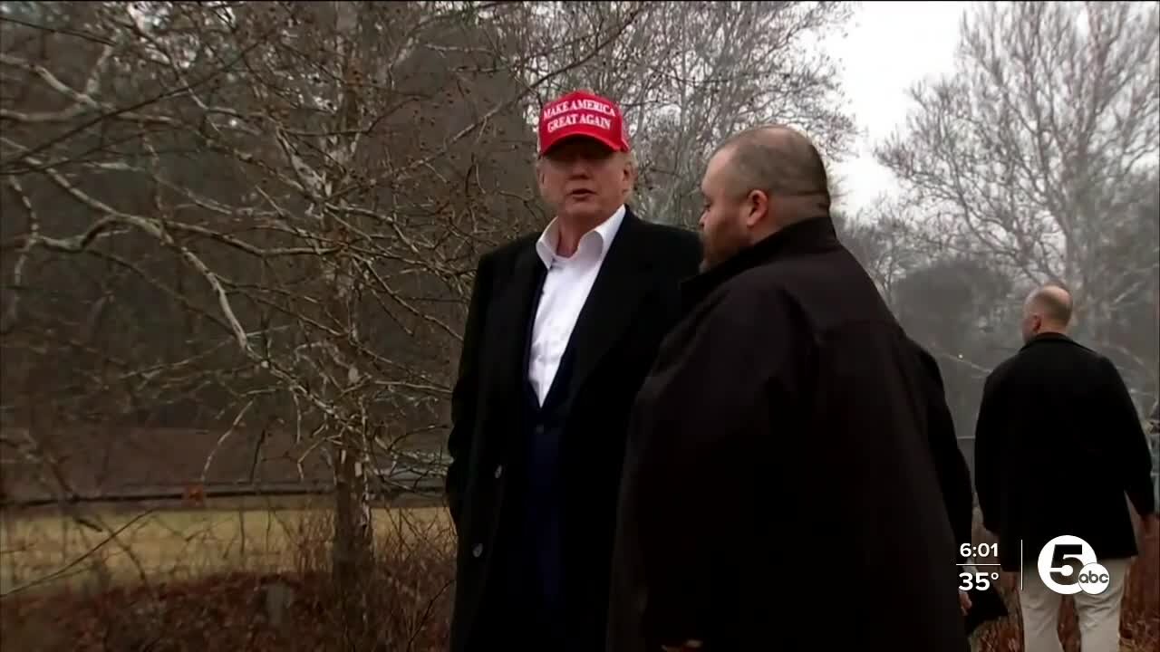 Former President Donald Trump visits East Palestine