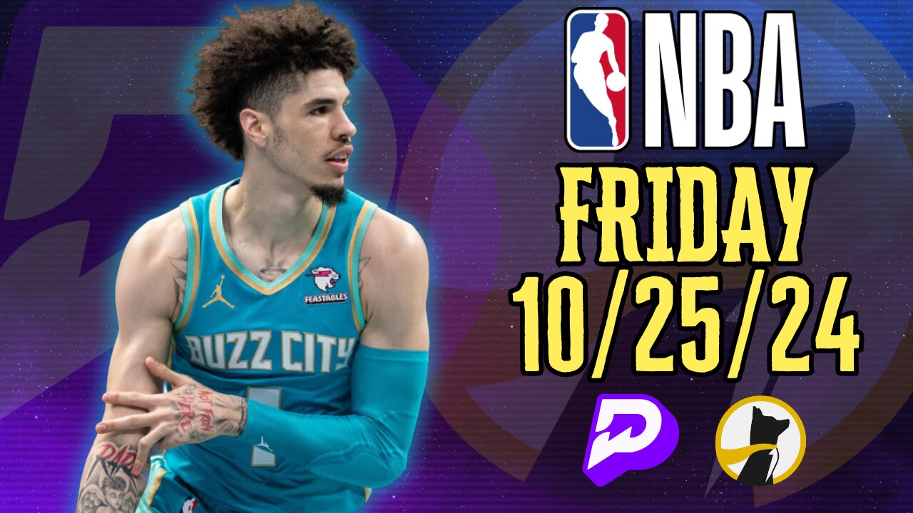 🏀 BEST NBA PLAYER PROPS | FRIDAY | 10/25/24 | 6 PICKS | BASKETBALL | TODAY | PRIZEPICKS | UNDERDOG