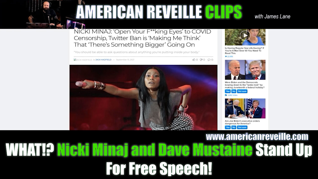 WHAT!? Nicki Minaj and Dave Mustaine Stand Up For Free Speech!