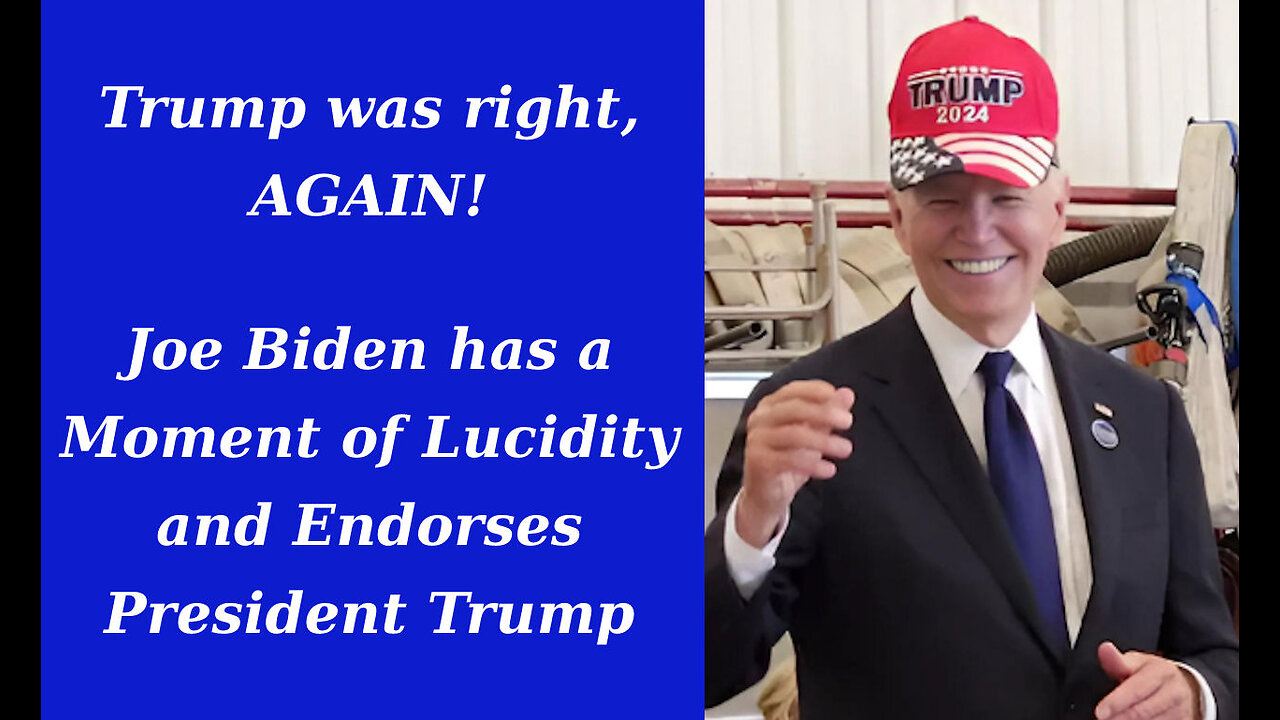 Trump was right, AGAIN! Biden proves he HATES Harris and Endorses MAGA!!