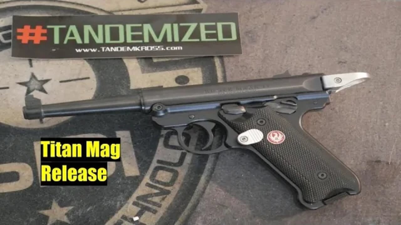 AMAZING UPGRADE ALERT !!!!!!!! Titan Mag Release For Ruger Mark IV Standard Pistol