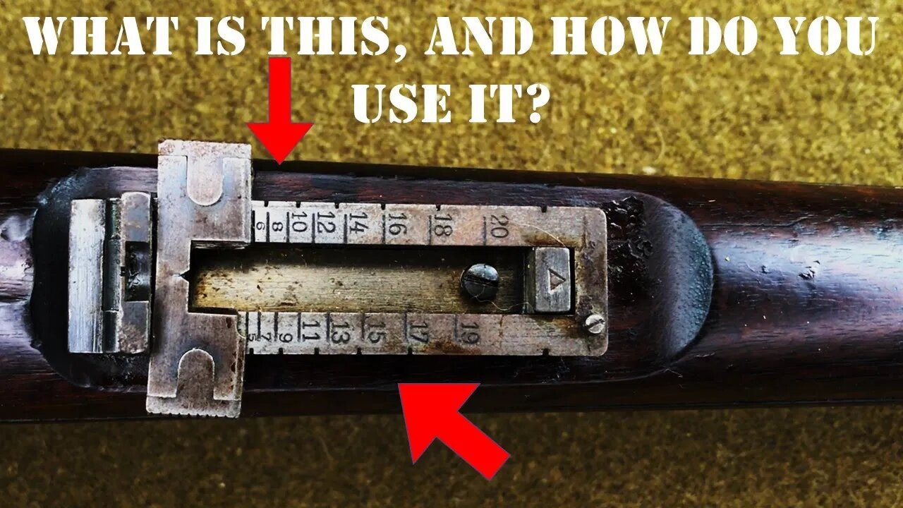 What is That Measuring Ladder Thing With Numbers on a Rifle? Showing how Military Rear Sights Work.