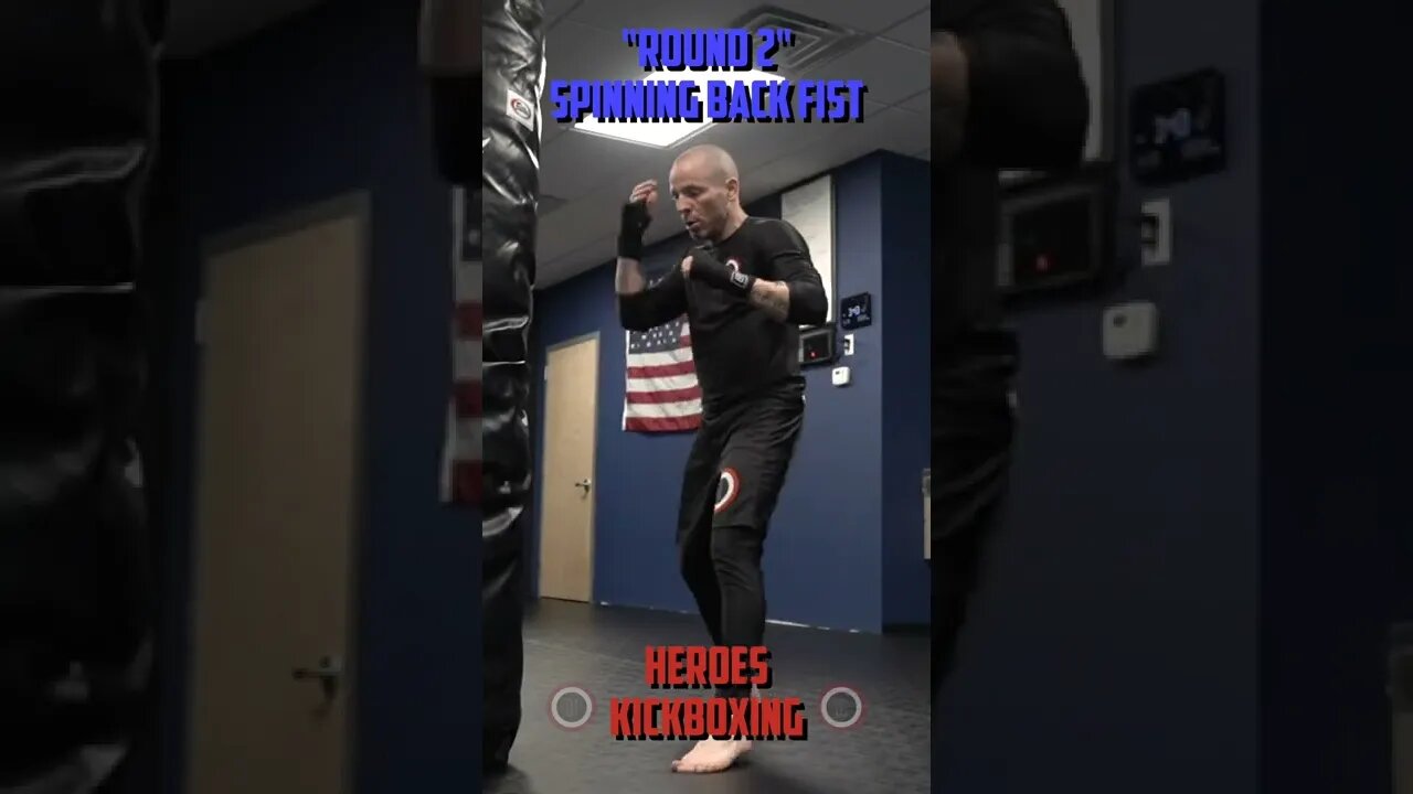 Heroes Training Center | Kickboxing & MMA "How To Throw A Round 2 & Spinning Back Fist" | #Shorts