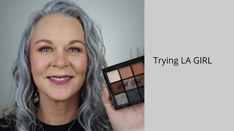 Trying LA Girl eyeshadow/giveaway winner #hoodedeyes#lagirl#maturemakeup