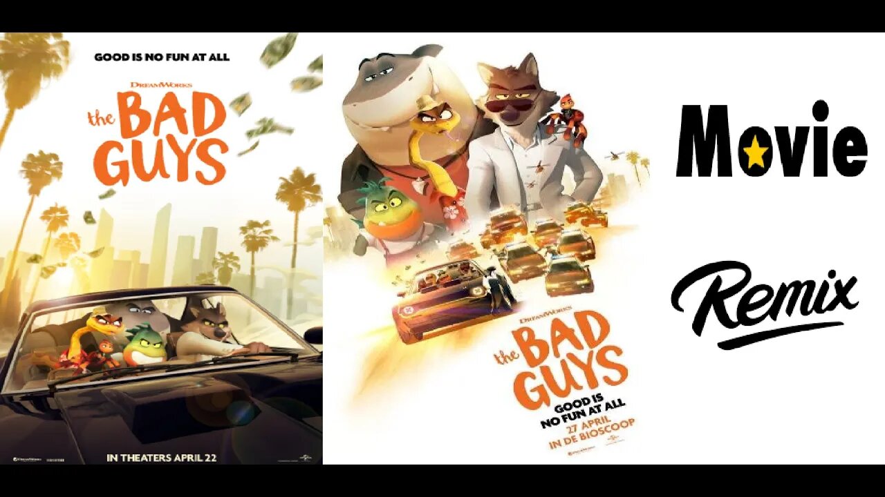 Movie Remix: Changing BAD GUYS from Animation, Adventure, Comedy to Live-Action, Crime, FURRY Comedy