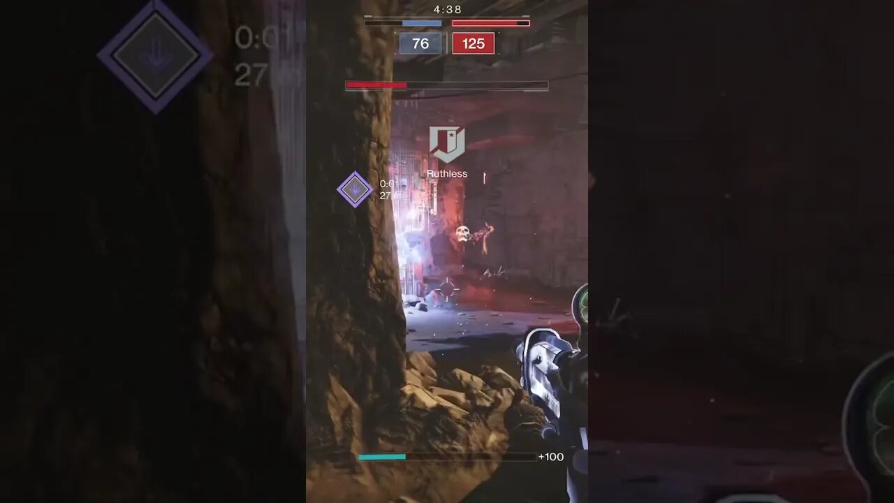 Nothing like a satisfying knife throw to the head. #destiny2 #gameplay #hunter #pvp #crucible #fps