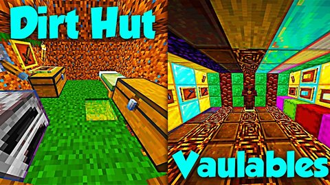 Building A Dirt Hut With A Secret Valuables Room In Minecraft