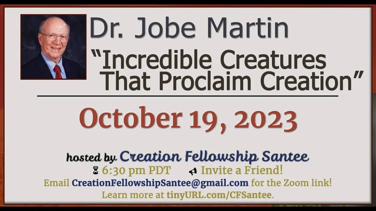 Incredible Creatures that Proclaim Creation by Dr. Jobe Martin