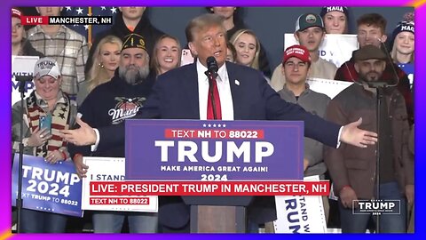 PRESIDENT TRUMP IN MANCHESTER, NH - JANUARY 20, 2024