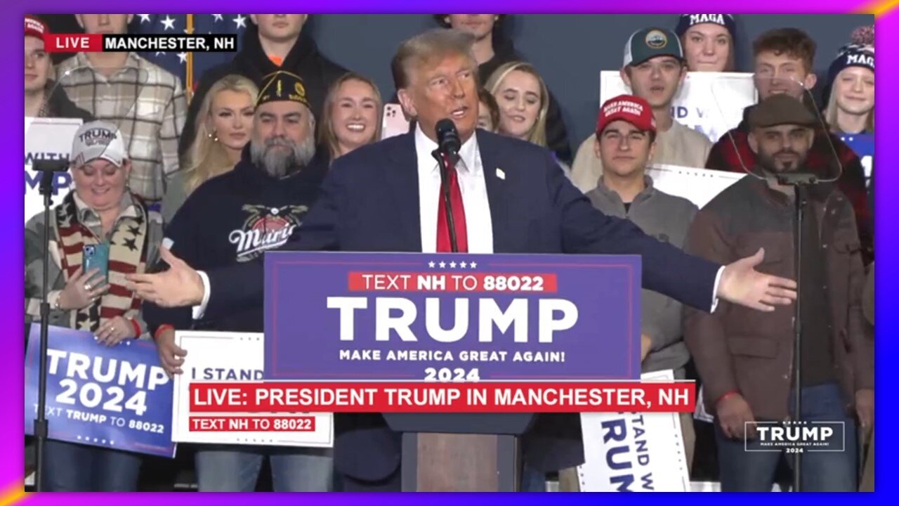 PRESIDENT TRUMP IN MANCHESTER, NH - JANUARY 20, 2024