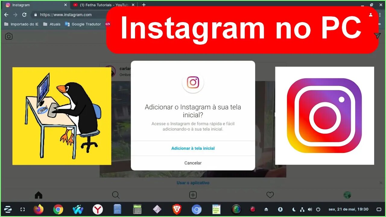 Veja como usar o Instagram no Computador sem instalar programas - em 59 segundos | Fetha Tutoriais