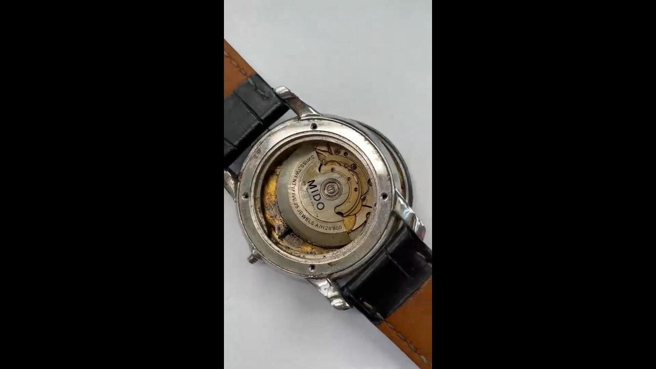 Restoring a watch caught in the river