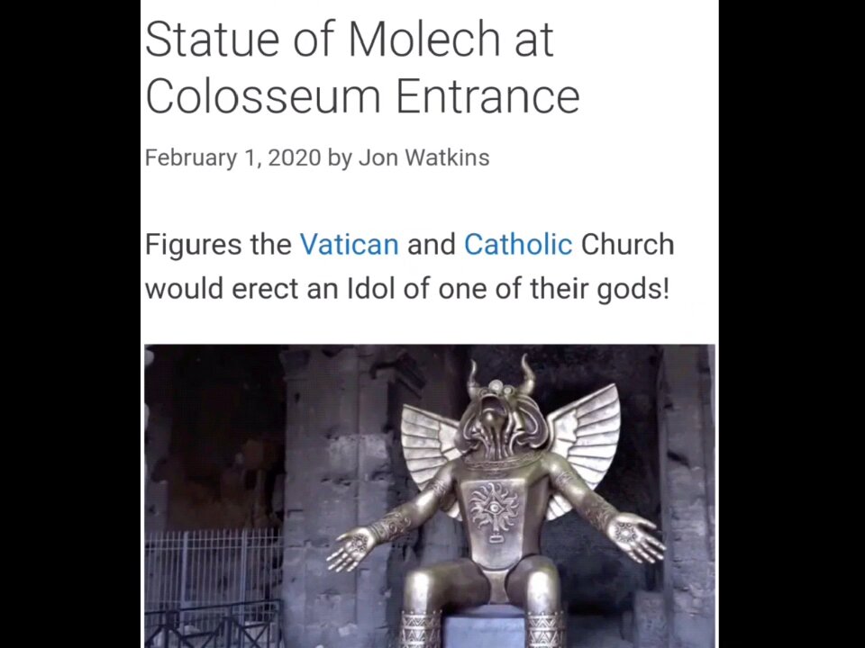 They worship molach