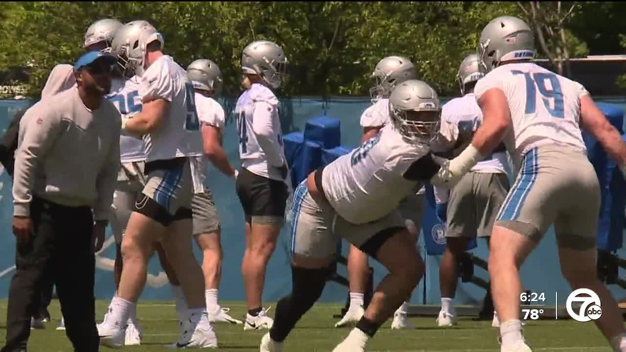 Lions wrap up first week of OTAs in Allen Park