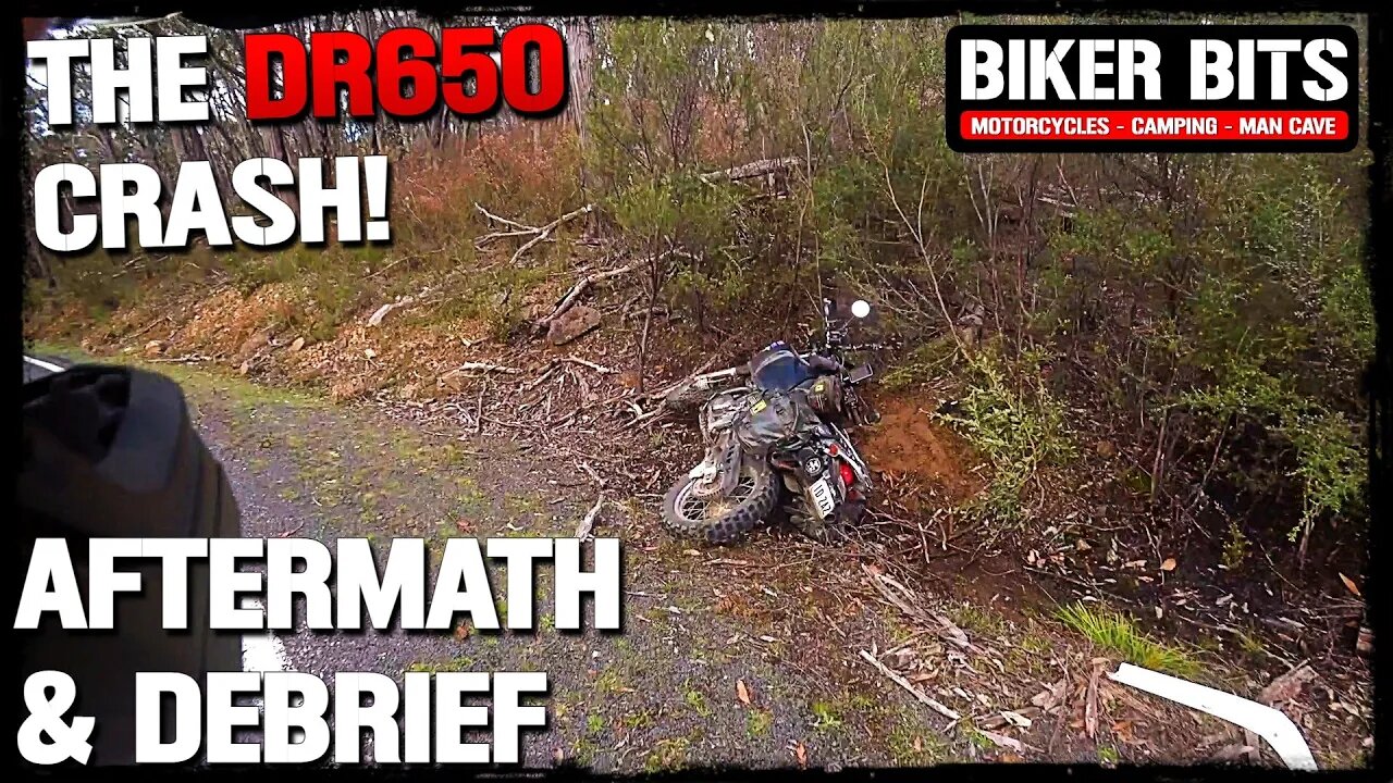 The DR650 CRASH - TOUGH BIKE!