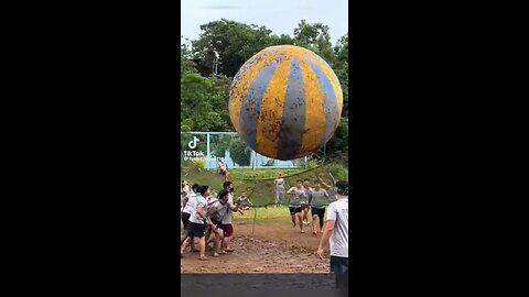 the world biggest volleyball ball