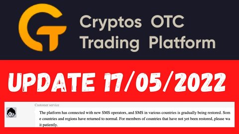 COTP Cryptos OTC Trading Platform UPDATE 17/05/2022