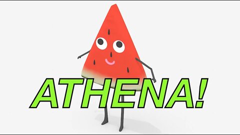 Happy Birthday ATHENA! - WATERMELON Birthday Song