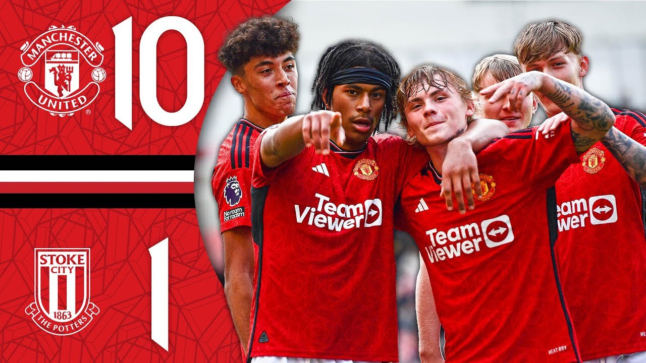 UNITED SCORE 10 GOALS 🤯🔥 - Man Utd U21 10-1 Stoke City U21 - Highlights