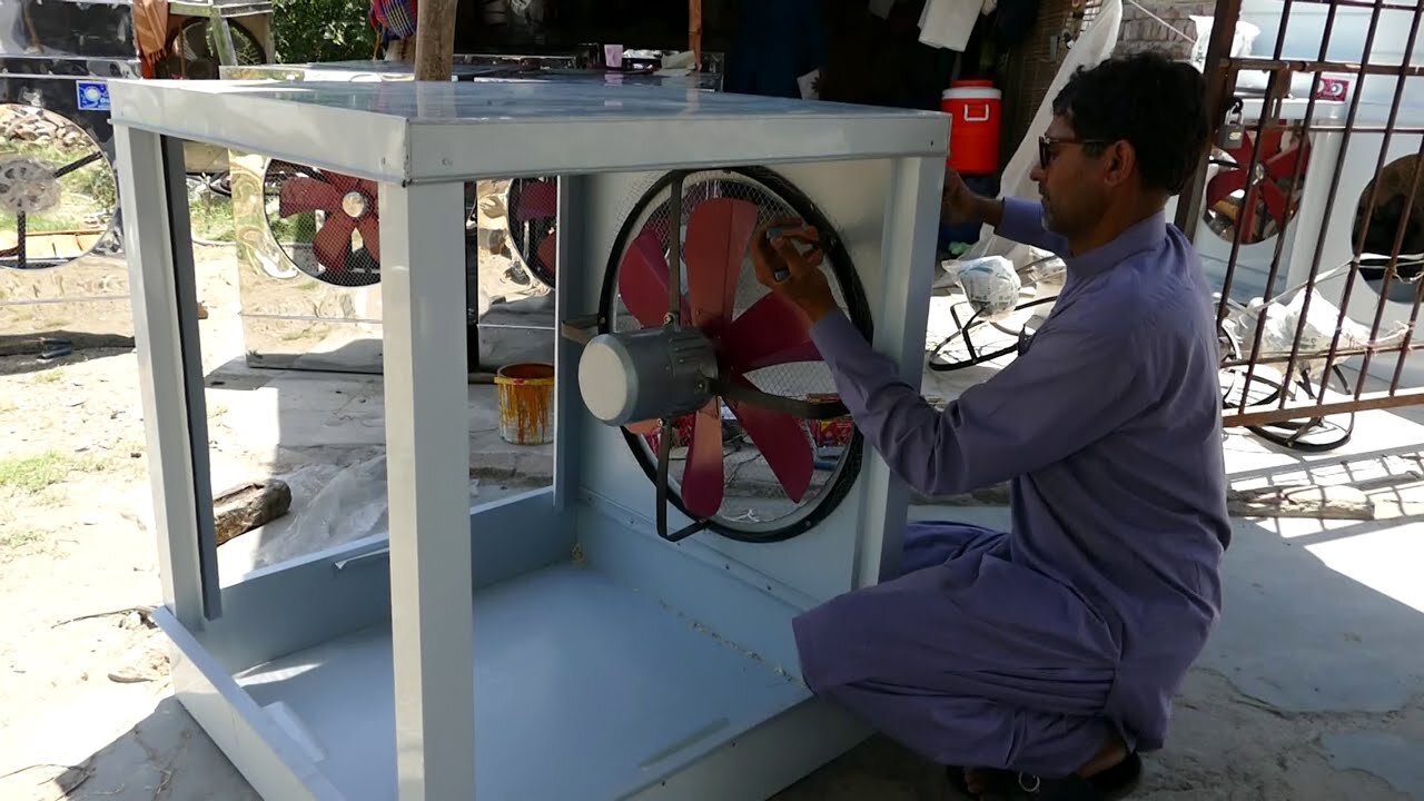 Making a Handmade Room Air Cooler with Amazing Skills