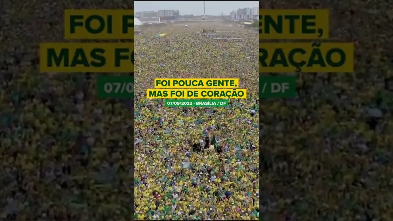 Foi pouca gente, mas foi de coração! 7 de Setembro em Brasília #shorts