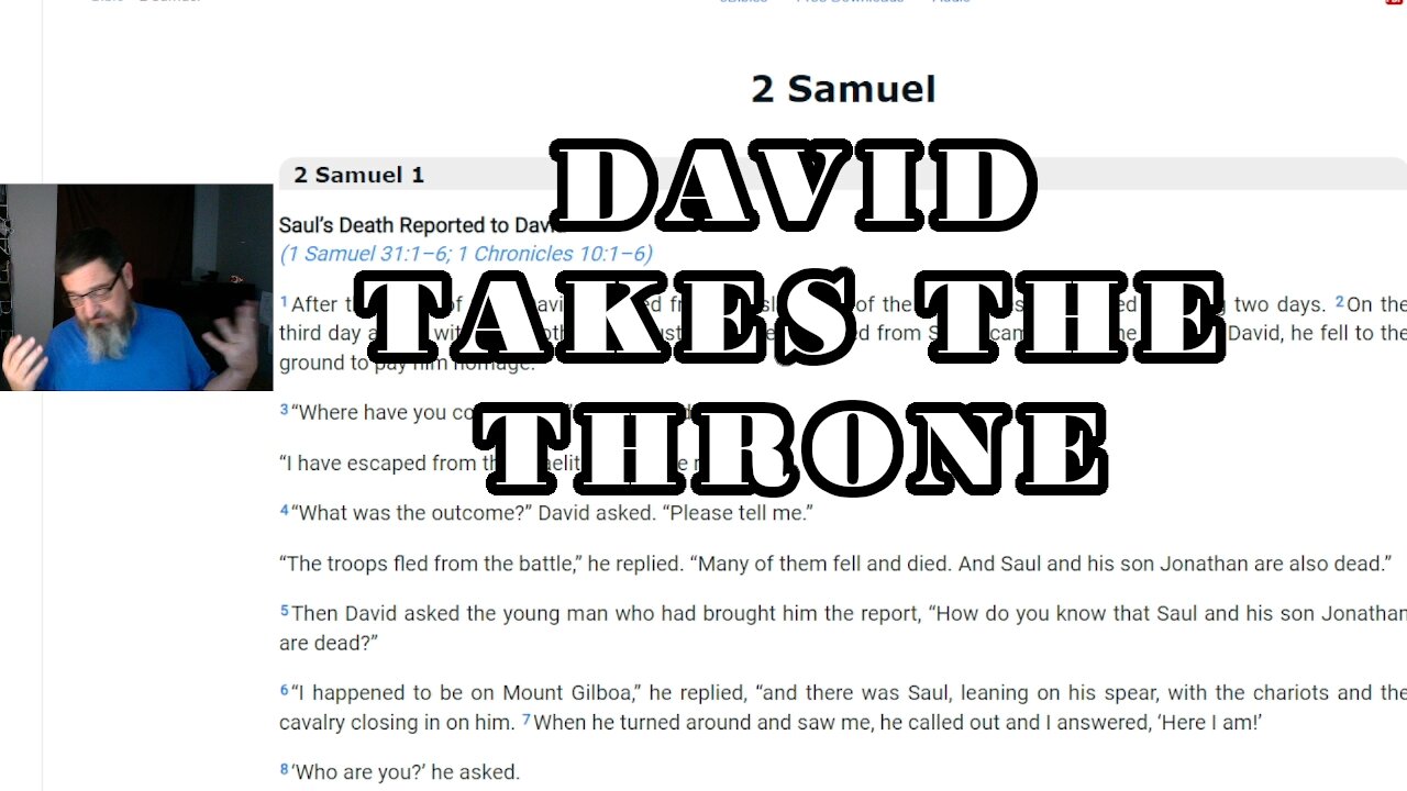 David King of Judea in Hebron 2 Samuel 1-4