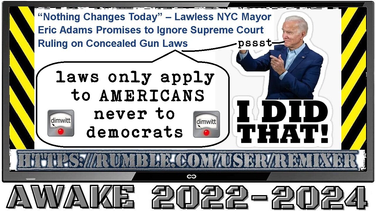 laws only apply to AMERICANS never to democrats