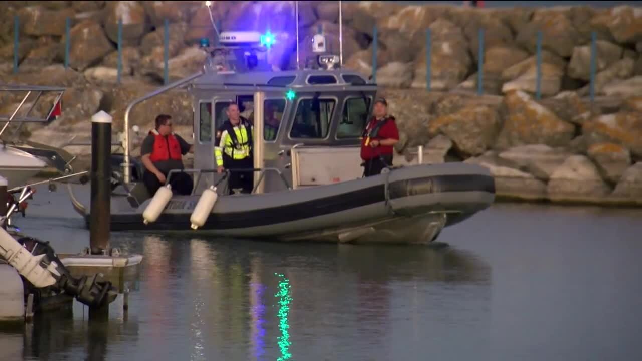 Search suspended after report of child floating on log on Lake Michigan in Port Washington