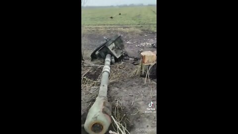 THE RUSSIAN TANK DISABLED!