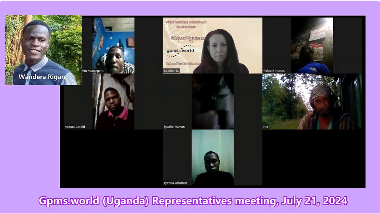 Gpms.world (Uganda) Representatives meeting, July 21, 2024
