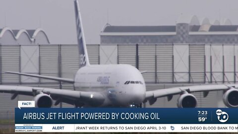 Fact or Fiction: Airbus jet completes flight powered by cooking oil?