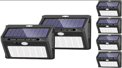 SEZAC Solar Motion Sensor Security Lights