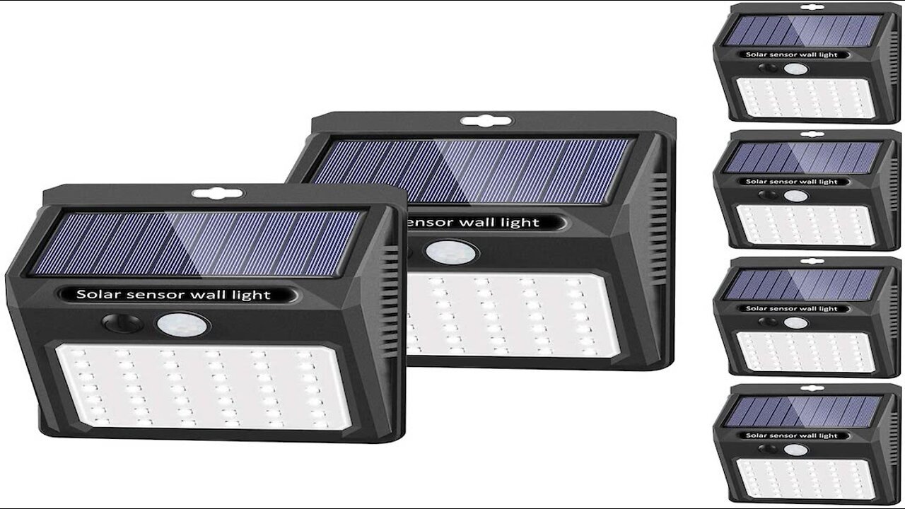 SEZAC Solar Motion Sensor Security Lights