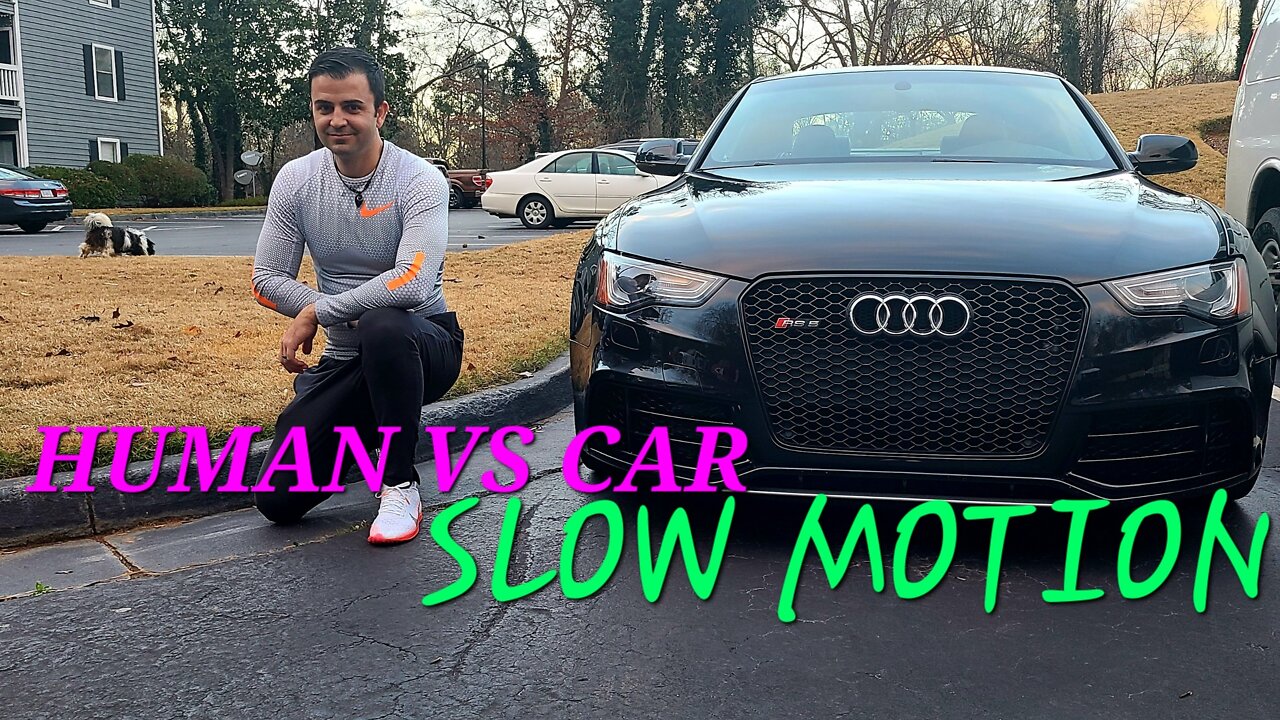 Man VS Car -Drag race lol